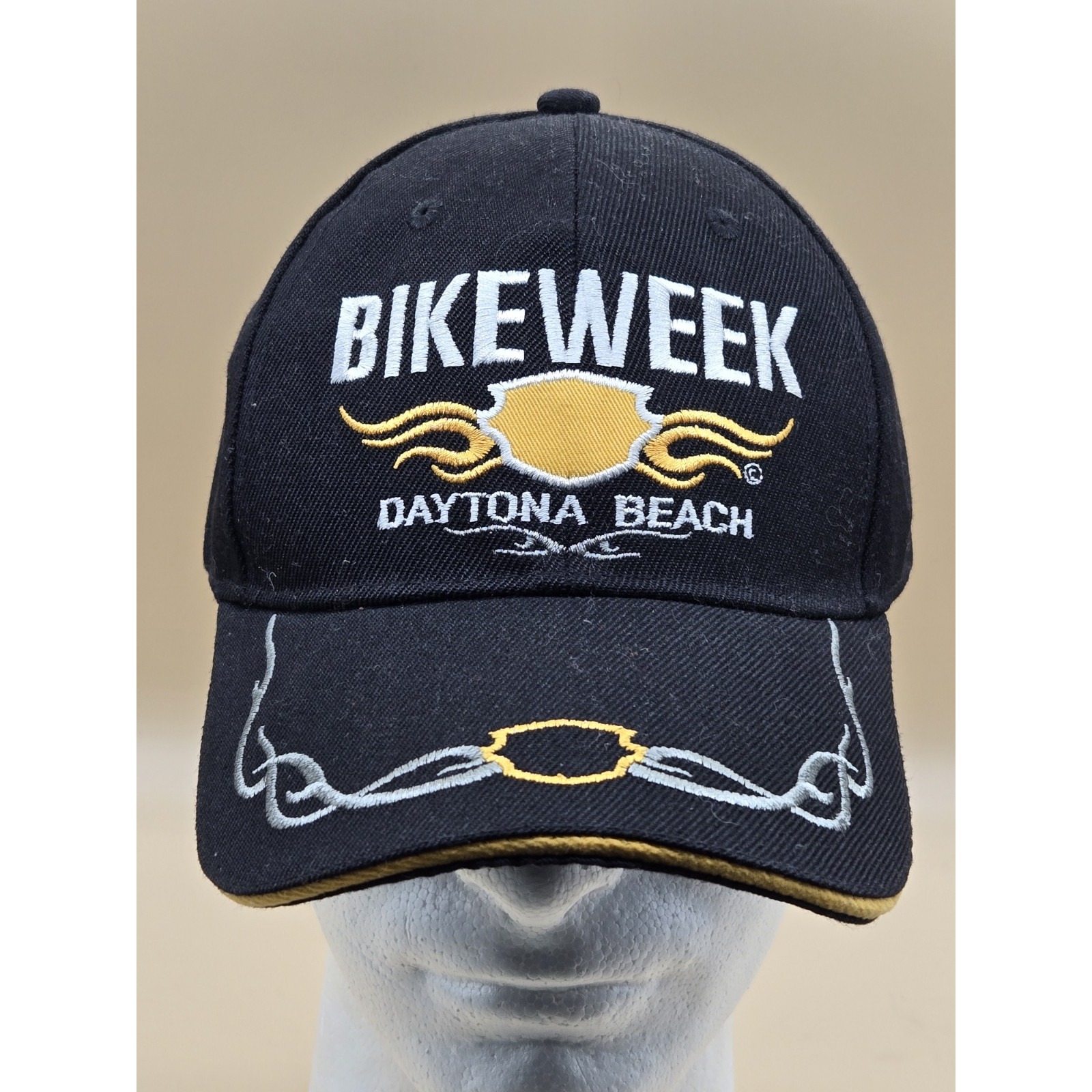 Daytona Beach Hat Bike Week Blue Adjustable Lightweight Baseball Cap Daytona Beach Hat Bike Week Blue Adjustable Lightweight Baseball Cap